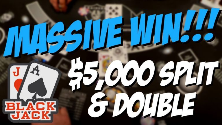 $10,000 Blackjack – Double Deck Pitch. $5000 Bet! The M Resort!