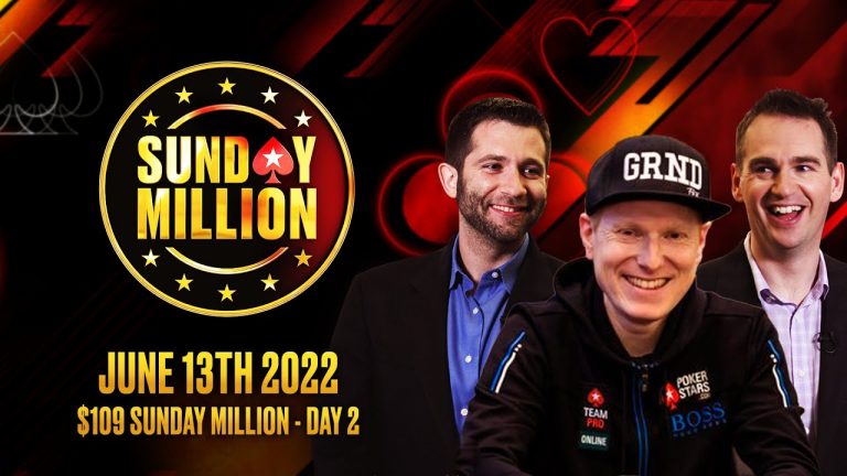 $109 SUNDAY MILLION – DAY 2 James, Joe & Felix ‘xflixx’ Schneiders PokerStars