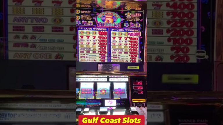 $10/Spins 5 Times Pay Deluxe Slot Hits