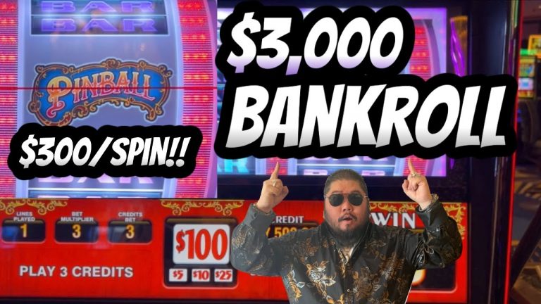 $300 MAX BET!!! HIGH LIMIT PINBALL!!! CAN WE GET A BONUS?!?