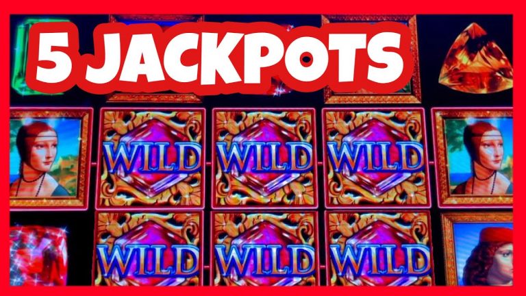 5 HIGH LIMIT JACKPOTS ON DAVINCI DIAMONDS/ HIGH LIMIT LIVE SLOT PLAY