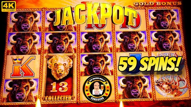 59 SPINS / 13 HEADS pays JACKPOT on Buffalo Gold