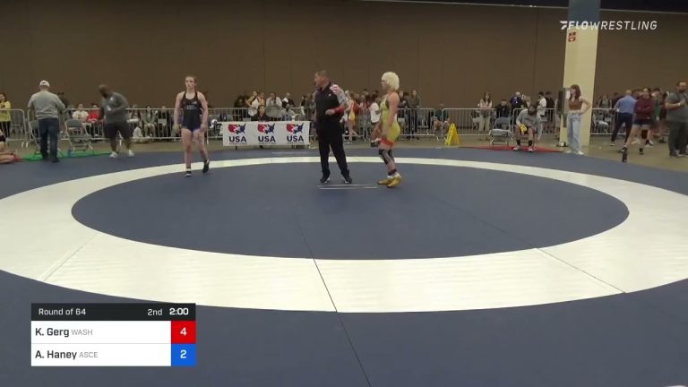 61 Kg Round Of 64 – Kaidance Gerg, Washington Vs Alanna Haney, Ascend Wrestling Academy E484