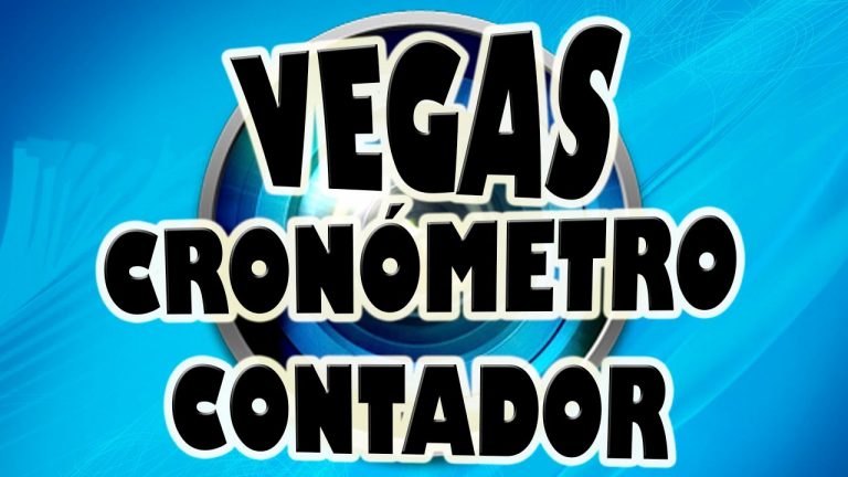 Agregar Contador de Tiempo en Sony Vegas.