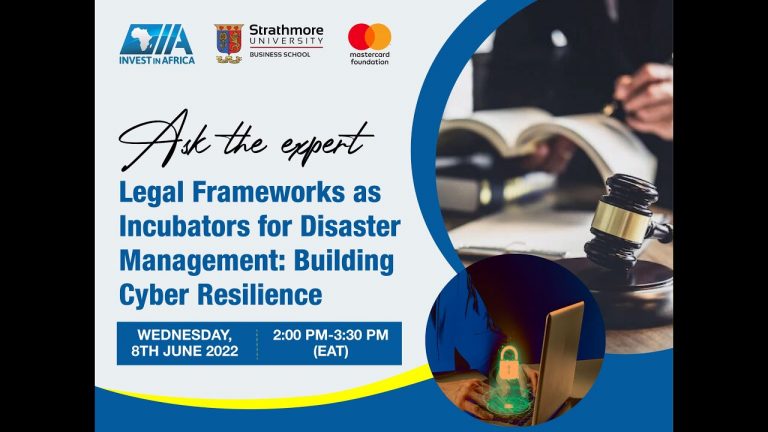 Ask the expert: Legal Frameworks as Incubators for Disaster Management: Building Cyber Resilience