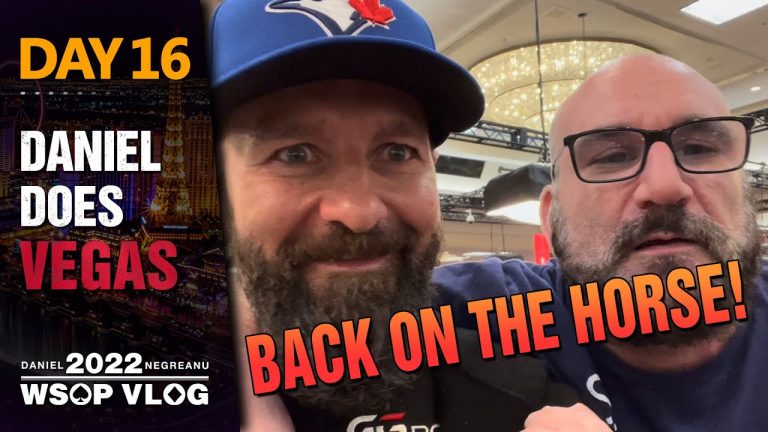 BACK on the HORSE!!! – 2022 WSOP Poker Vlog Day 16