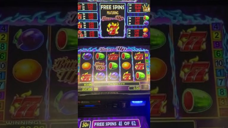 Bookies Slots- 7s Burn Em Up MAX Free spins won enjoy !!