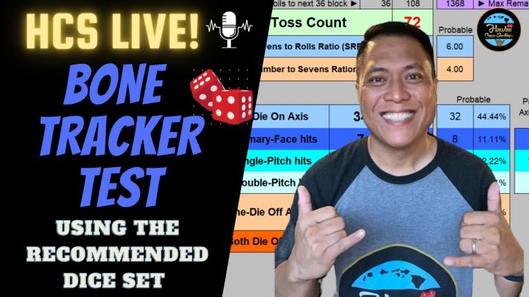 Can Bone Tracker help me find the right Dice Set for me? Live Craps Practice