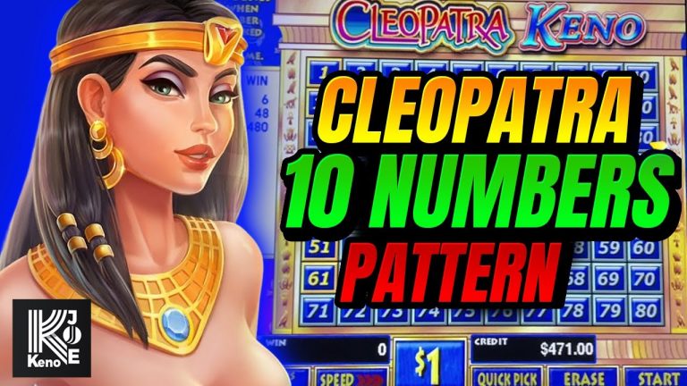 Cleopatra Keno 10 Number Pattern Test