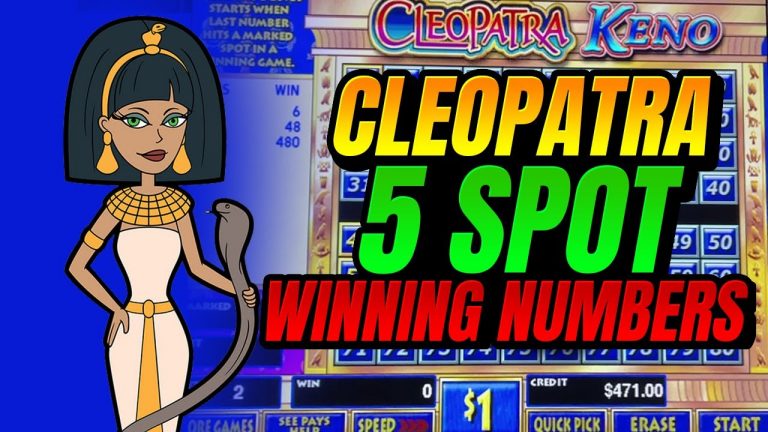 Cleopatra Keno 5 Spot Bob Davis