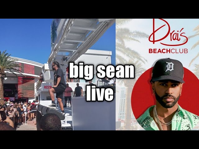 Club drai’s Vegas pool patry BIG SEAN LIVE