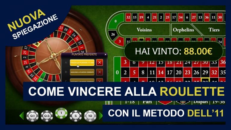 Come Vincere alla Roulette Metodo dell’11 Nuovo