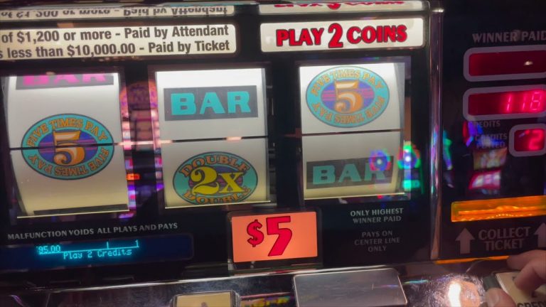 Double 5 Times Pay High Limit Slot Play @TopDollar Mike: Atlantic City Slots and VideoPoker