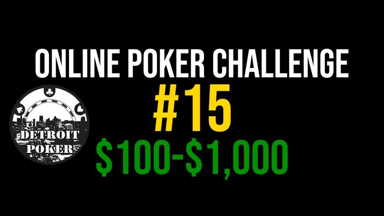 EP15 FREEROLL Online #Poker Challenge $100-$1k – Detroit Poker