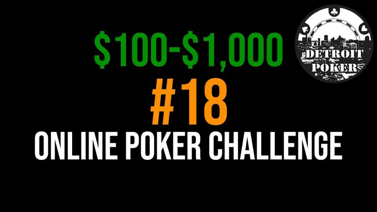 EP18 Online #Poker Challenge $100-$1k – Detroit Poker