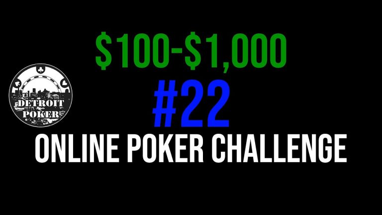 EP22 Online #Poker Challenge $100-$1k – Detroit Poker