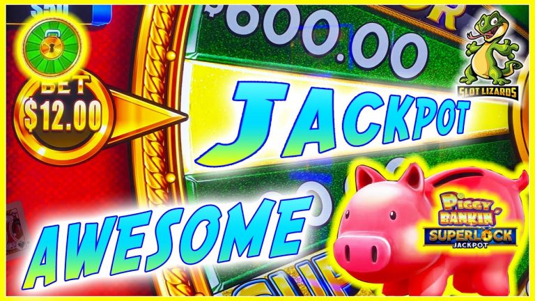 EPIC HUGE JACKPOT HANDPAY PIGGY’S!!! Superlock Jackpot Piggy Bankin Slot SO MANY BONUSES!