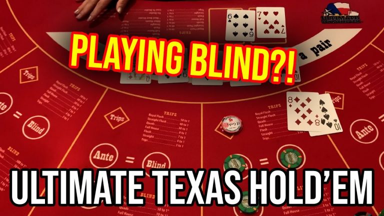 FIRST HAND BLIND!!! LIVE ULTIMATE TEXAS HOLDEM!!!