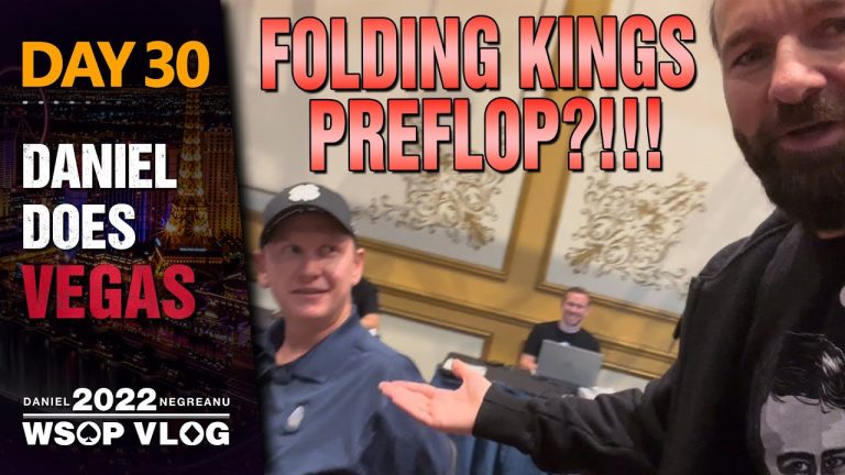 FOLDING KINGS PRE-FLOP?!!! 10K Short Deck Day 2 – 2022 WSOP Poker Vlog Day 30