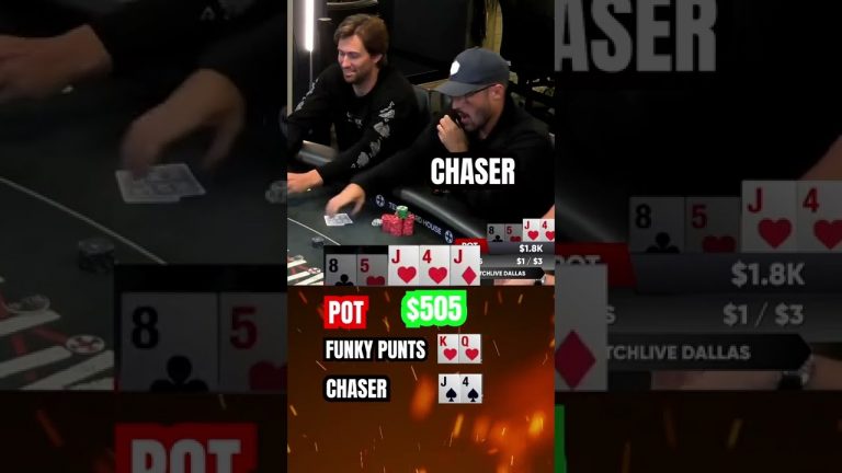 FULL HOUSE vs. FLUSH! A SICK COOLER #shorts #poker