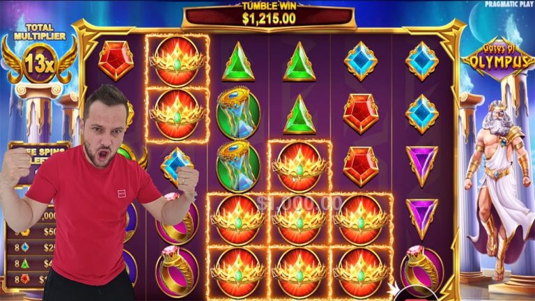 GATES OF OLYMPUS! HIT CROWNS 18X MULTIPLIER BIG CASINO WINS ONLINE SLOT