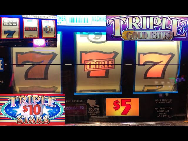 HIGH LIMIT SLOTS: WHEEL OF FORTUNE + $10 TRIPLE STARS + TRIPLE GOLD BARS SLOT PLAY! NICE!