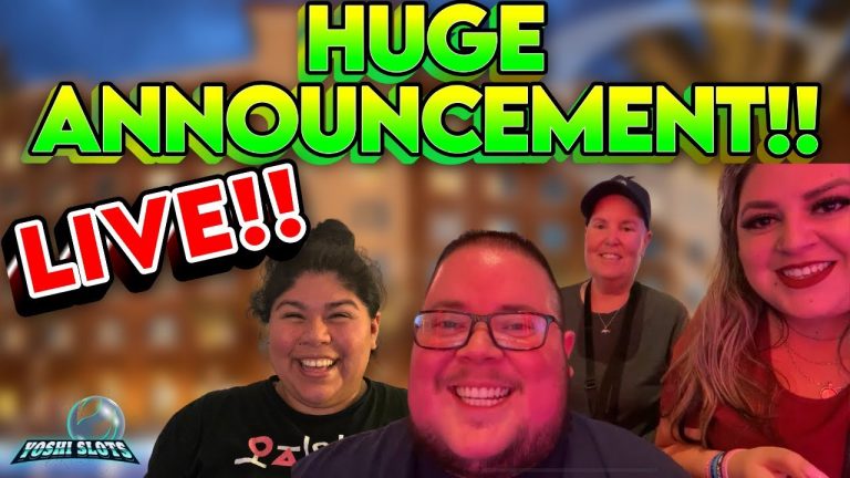 HUGE ANNOUNCEMENT & LIVE SLOTPLAY