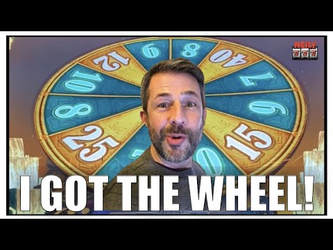 I got to spin the lucky wheel! Slots at the Aria casino!