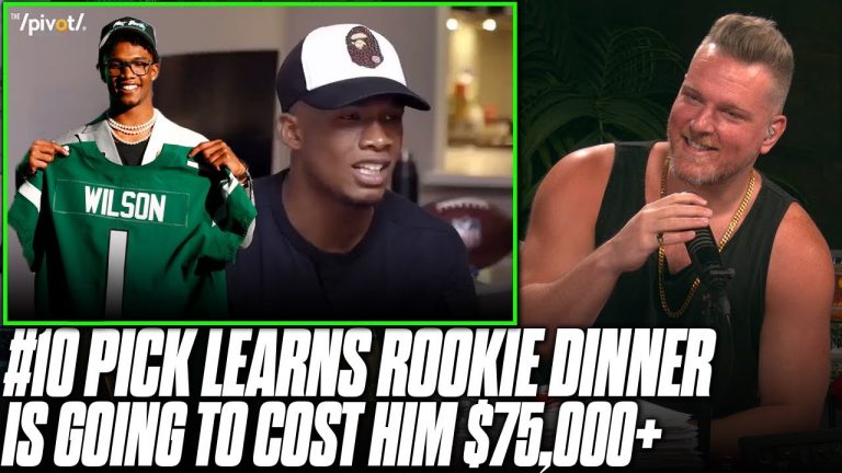 Jets Rookie Garrett Wilson Learns Rookie Dinner Is Going To Cost Him $75,000+ | Pat McAfee Reacts