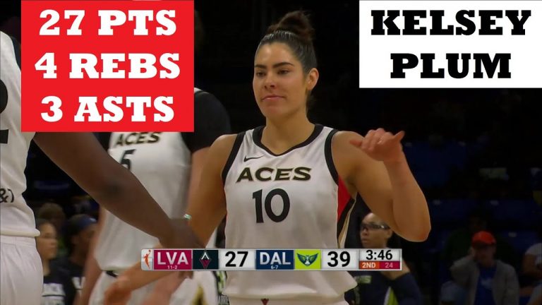 Kelsey Plum Reaches 1,500 Points After Dropping 27 To Lead Las Vegas Aces In Win vs Dallas Wings!