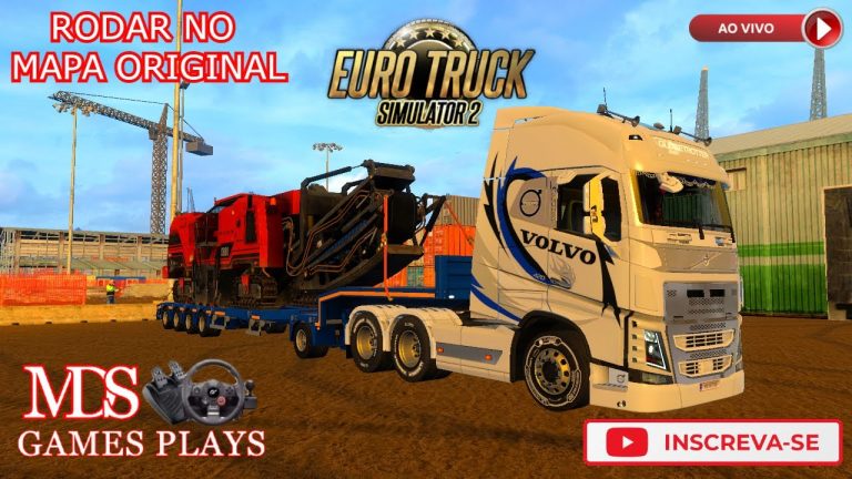 LIVE ETS-2 VOLVO FH 420 RODANDO NO MAPA ORIGINAL