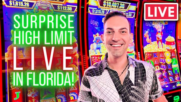 LIVE High Limit Slots in Florida 1 Night Only!