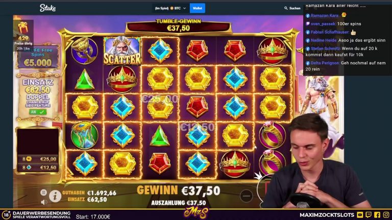 LIVE MEGA 37 Freispiele Slot-Stream!