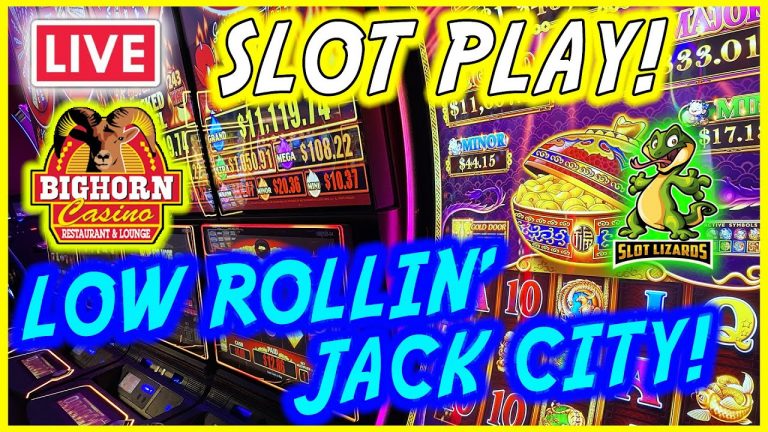 LIVE SLOT PLAY! J’S BACK LOW ROLLIN’ WEDNESDAY JACKPOTS! EPISODE 6! AT THE BIGHORN CASINO!!