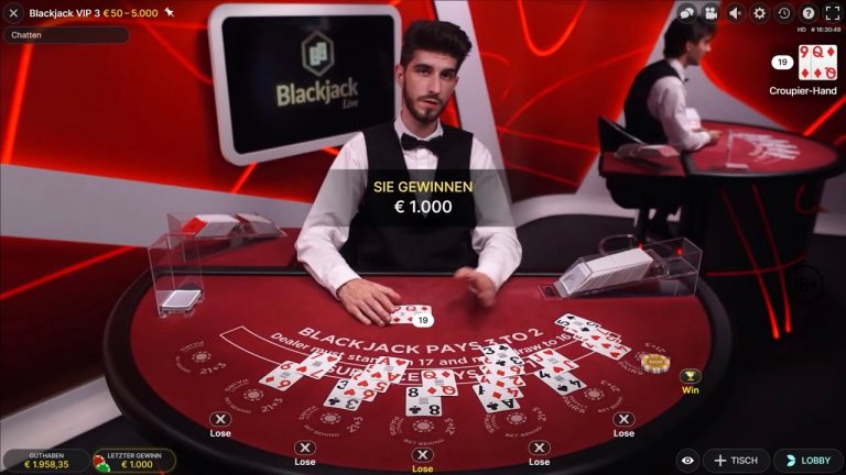 Live Dealer Blackjack Session !