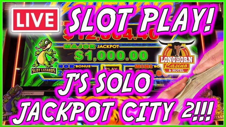 MORE LIVE SLOT PLAY! J’S CRAZY MASSIVE JACKPOTS INCOMING!!! LET’S GO! AT THE LONGHORN!