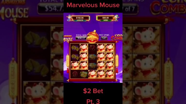 Marvelous Mouse | Bonus Online Slot | $2 Bet | Online Slots | Online Casino| Nice Win | #shorts