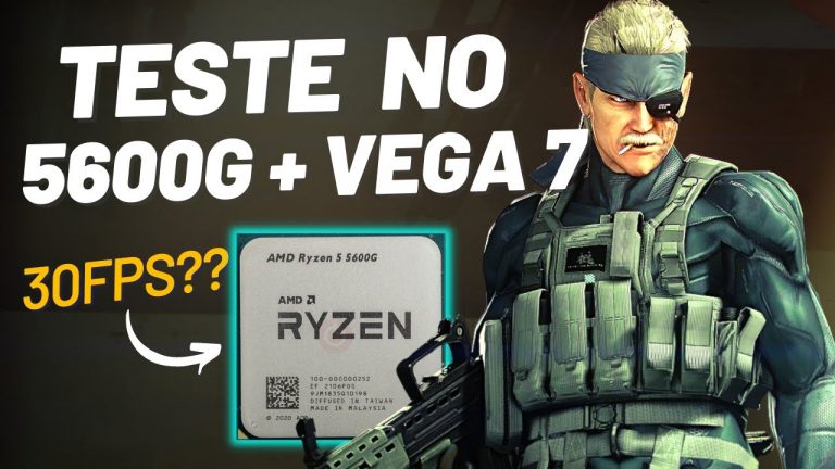 Metal Gear Solid 4 no RYZEN 5600g + VEGA 7 | 30FPS CRAVADOS???