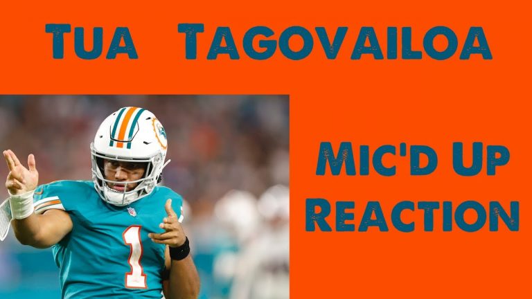 Miami Dolphins Tua Tagovailoa Mic’d Up Reaction