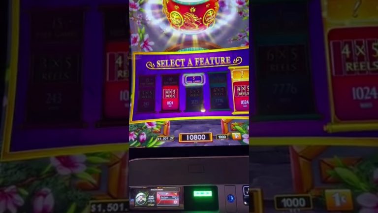 Mystery Pick is her fave on Dancing Drums Prosperity Slot Machine (part 1)