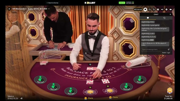 Online Blackjack #35 (ALL 7 SEATS WITH $10,000!)