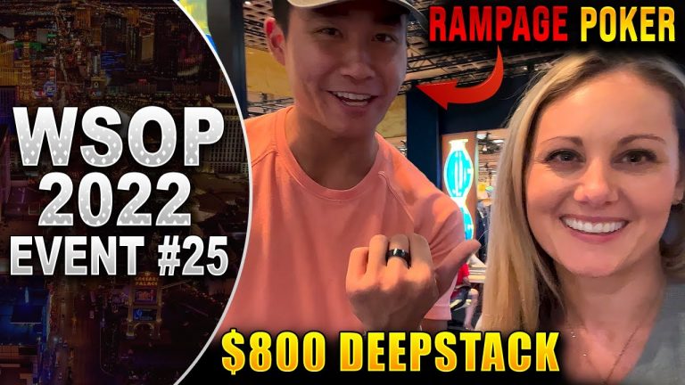 Rampage said WHAT?! Do you agree? $800 Deepstack | WSOP 2022