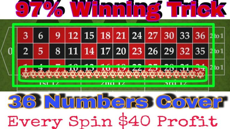 Roulette 97% Winning Trick || 36 Numbers Cover || Every Spin $40 Profit