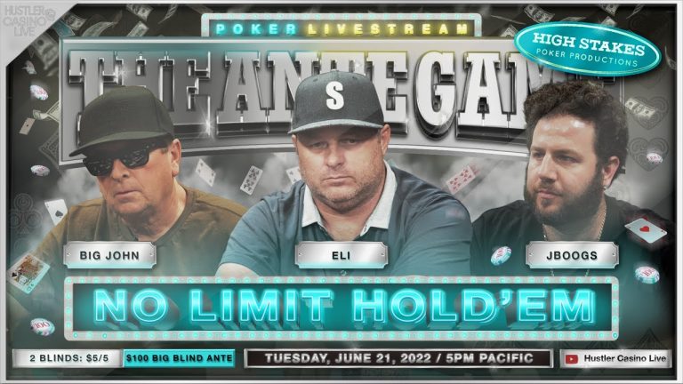 Ryan Feldman, JBoogs, Big John, Eli & Nitucci Play $5/5/100 Ante Game – Commentary by DGAF