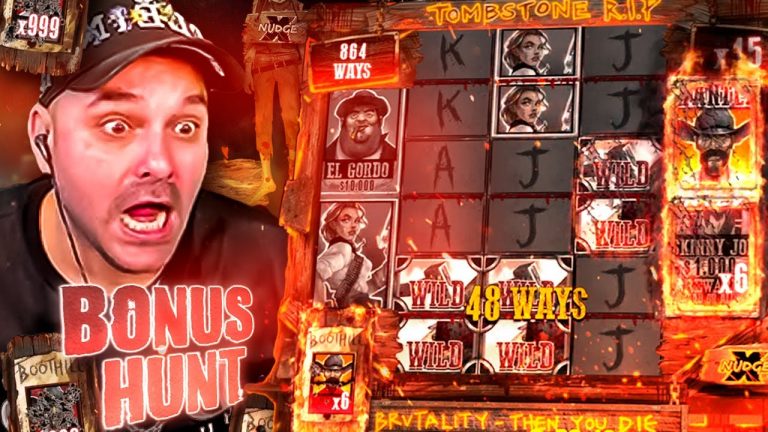 TOMBSTONE R.I.P MEGA WIN!!! – OPENING BONUS HUNT