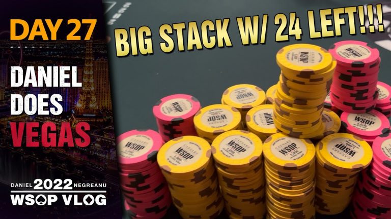 TONS of CHIPS with 24 Left!!! Chasing BRACELET #7 – 2022 WSOP Poker Vlog Day 27