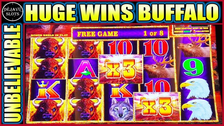 UNBELIEVABLE HIT! HUGE WIN ON BUFFALO LINK HIGH LIMIT SLOT MACHINE