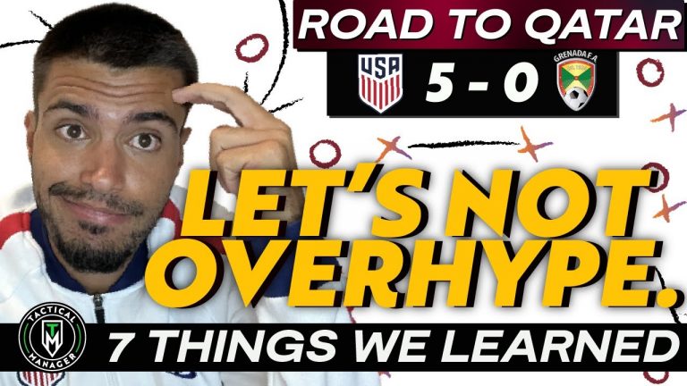 USA 5-0 Grenada | What did we learn? | 7 Tactical Takeaways!