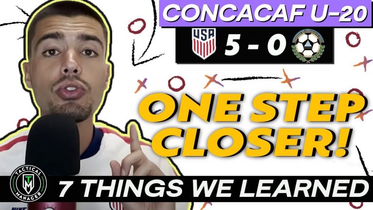 USA 5-0 Nicaragua | What did we learn? | 7 Tactical Takeaways!