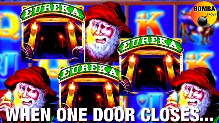 WHEN ONE DOOR CLOSES, ANOTHER OPENS! Piggy Bankin Eureka Reel Blast Slot Machine Win Las Vegas